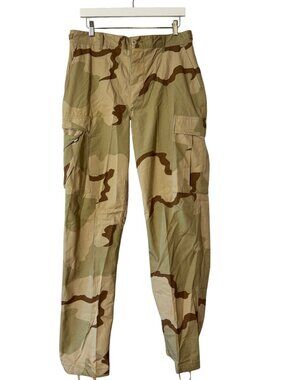 Vintage US Military Desert Camo BDU Combat Trousers Medium Long 34 x 33